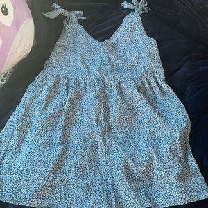 Blue Floral Romper - SHEIN - XL